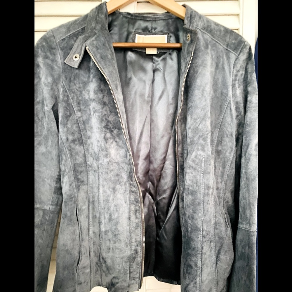 Gorgeous suede grey jacket worn twice